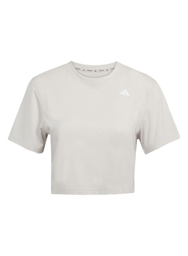 Adidas We Min Tee Grey Training T-Shirts For Women XS  - Image 1