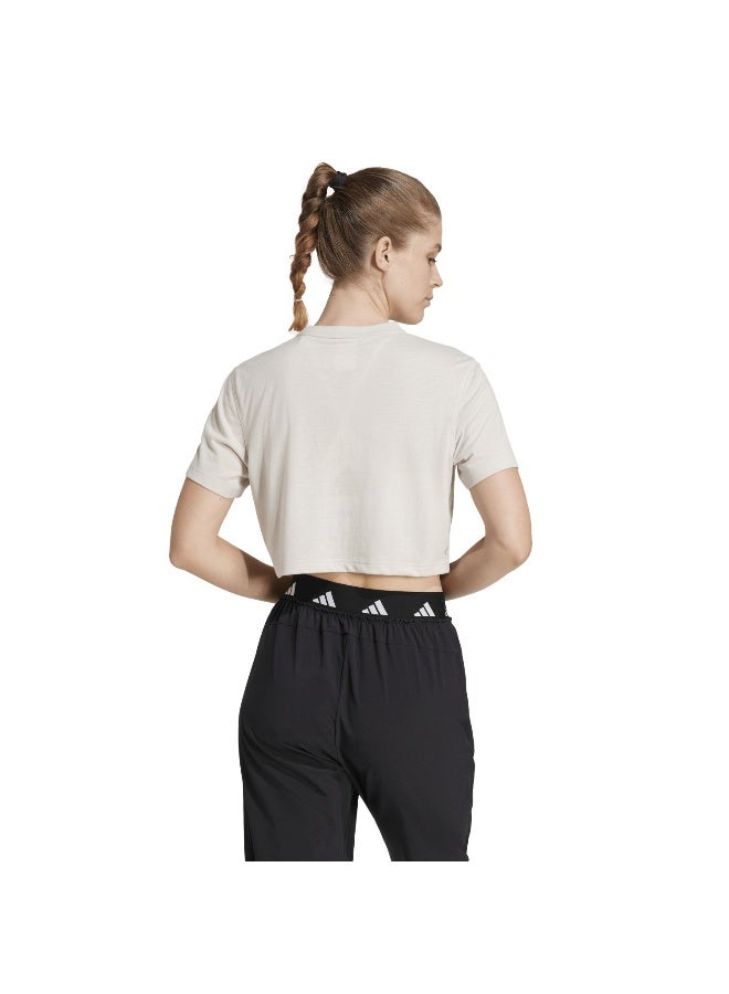 Adidas We Min Tee Grey Training T-Shirts For Women XS  - Image 3