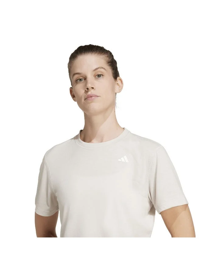 Adidas WONALU Adidas We Min Tee Beige T-Shirt (Short Sleeve) T-Shirts For Women for Women | Best Price UAE