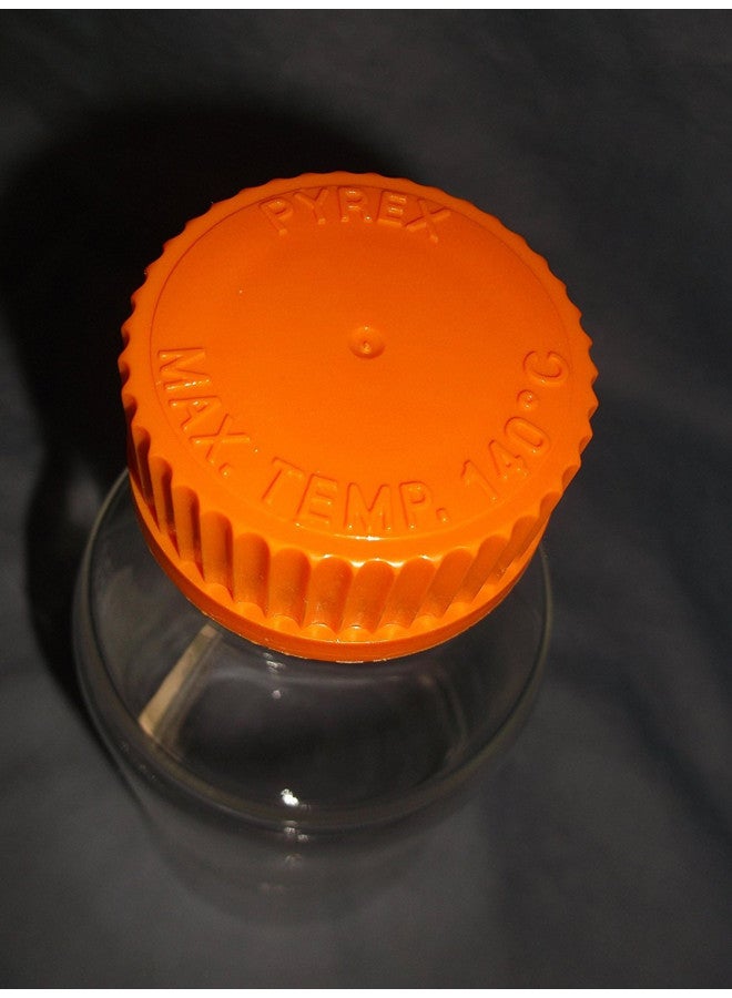 Pyrex 500mL Round Media Storage Bottles, with GL45 Screw Cap, Ea