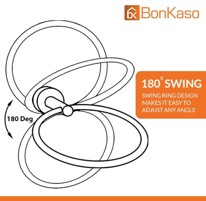 BonKaso Stainless Steel Square Towel Ring/Napkin Holder for Bathroom, Wash Basin & Kitchen – Wall Mounted, Rust-Resistant, Chrome Finish (FL-02S) – Pack of 1 - Image 4