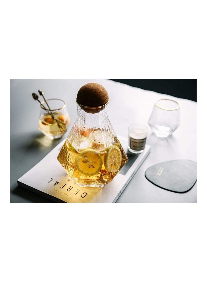 NIBEMINENT Water Jug With 2 Cups Clear - Image 2