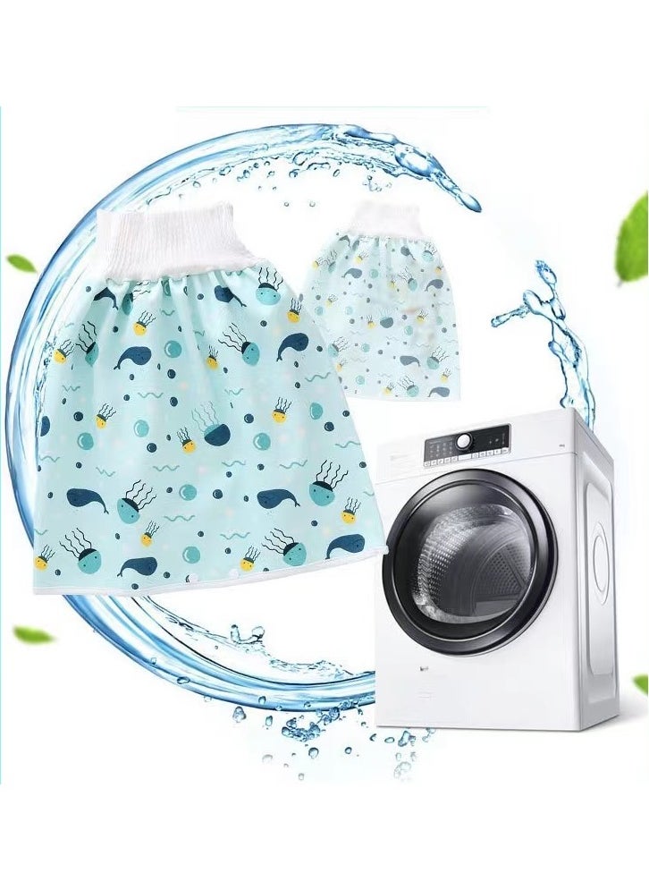 Generic Waterproof Diaper Skirt for Potty Training Baby Comfy Cloth Diaper Short for Boys and Girls Night Time  - Image 2