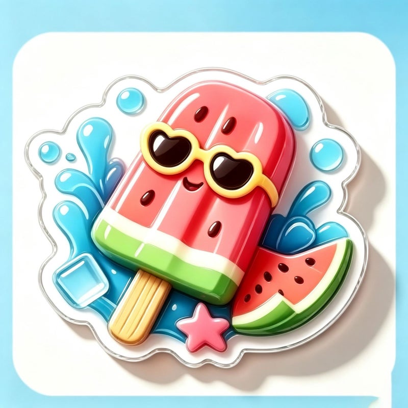Summer Cartoon Fridge Magnets - Watermelon, Coconut, Flamingo, Starfish - Image 3