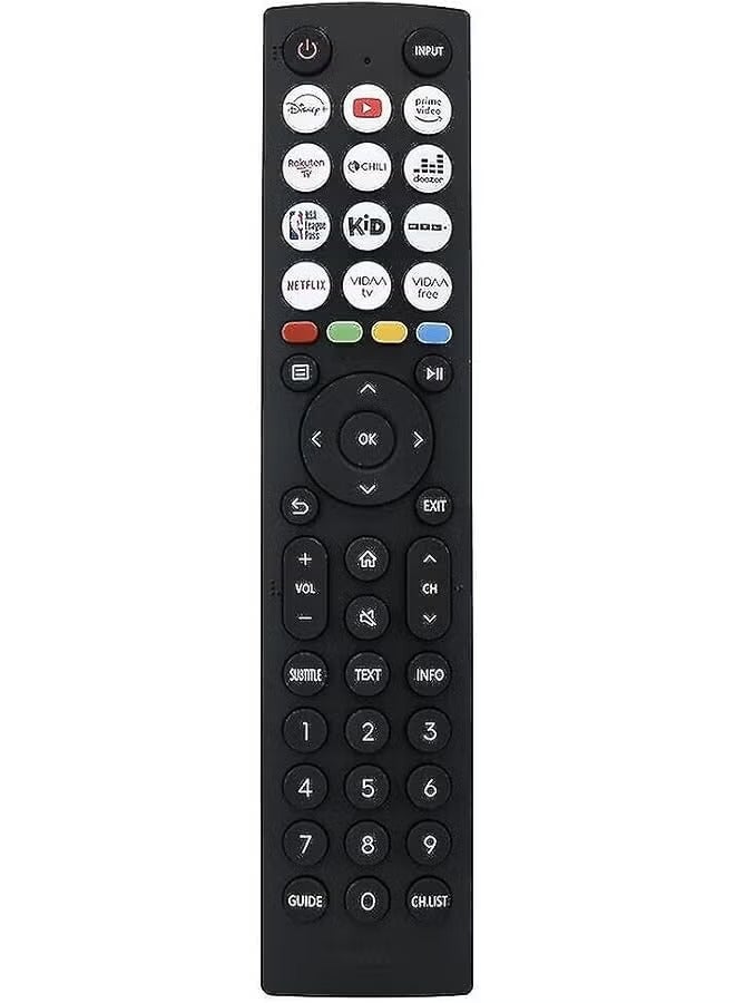هايسنس Replacement Remote Control Compatible with Hisense Vidaa Smart LED TVs | Plug & Play | Reliable Performance | Ergonomic & Durable Design - Image 2