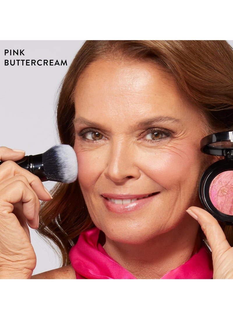 LAURA GELLER NEW YORK Baked Blush n Brighten Marbleized Blush Pink Buttercream Creamy Lightweight Natural Finish - Image 4