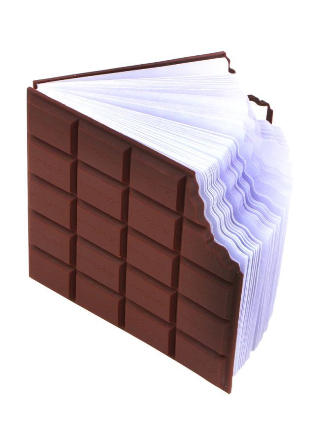 NIBEMINENT Chocolate Note Book Brown/White - Image 1