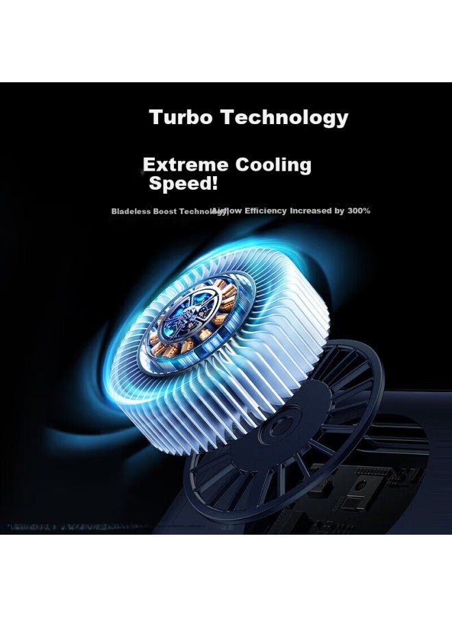 Stiger 【Dual-Use】Hanging Screen Fan Office Small Fan Usb Charging Desktop Cooling Fan Dormitory Computer Screen Display Screen Cooling Artifact Desktop Blue - Image 3