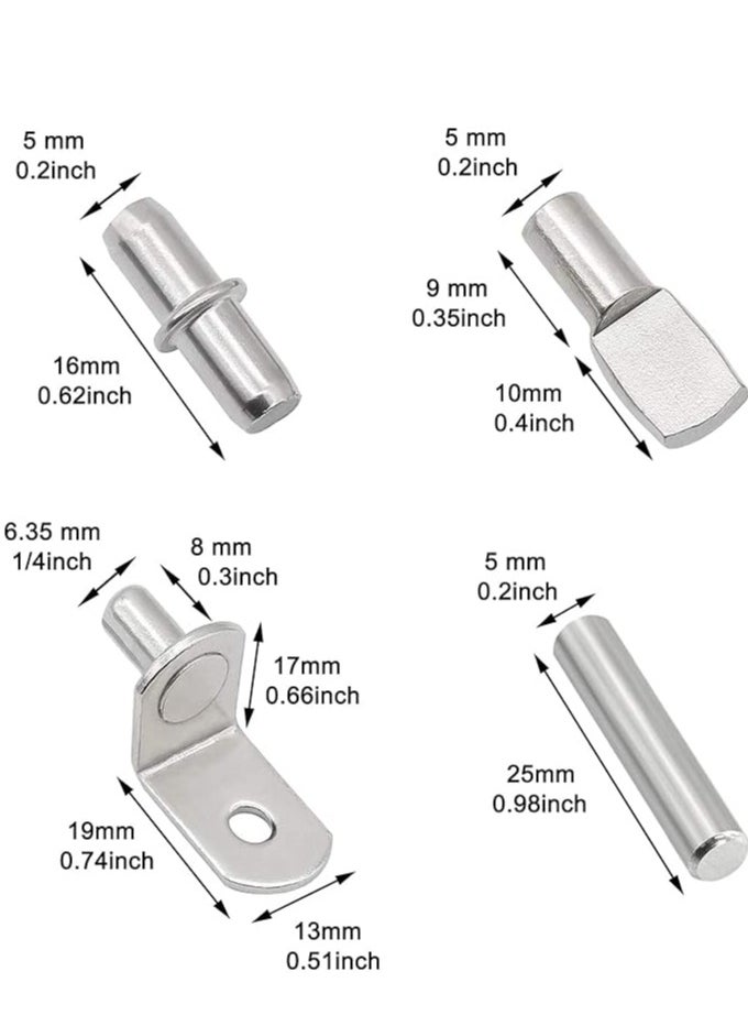 Generic - Shelf Pins Kit, Cabinet Shelf Bracket Pegs Shelf Pins Holders for Kitchen Furniture & Closet (104PCS) - Image 1