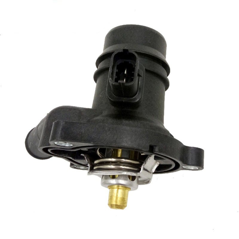 Engine Thermostat Assembly: Black Premium Plastic Construction - Regulate Engine Temperature & Prevent Overheating for Automotive Engine Cooling Systems - Image 2