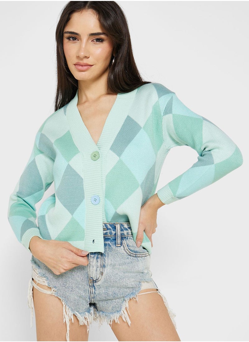 Ginger - Colorblock Cardigan - Image 1