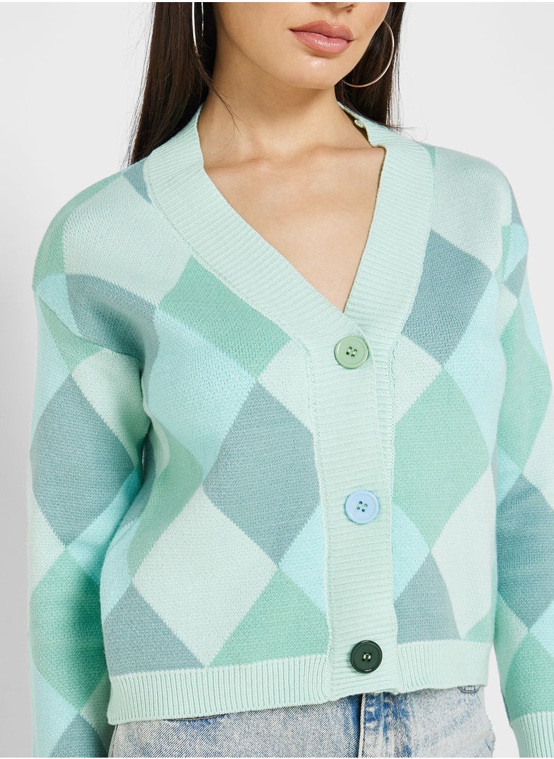 Ginger - Colorblock Cardigan - Image 1