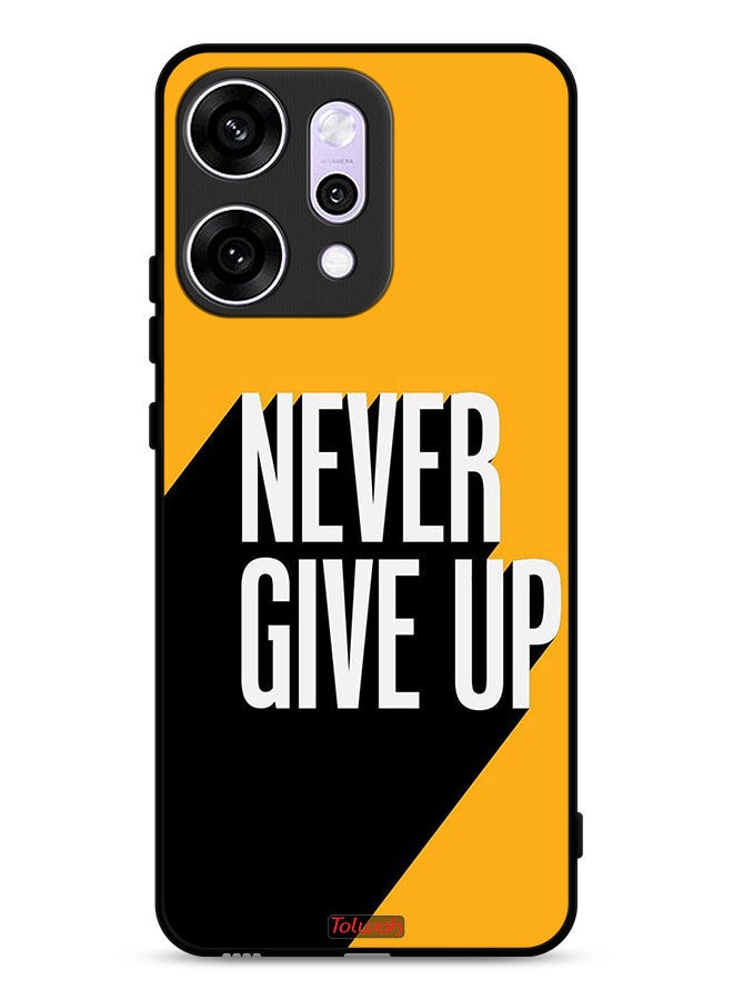 Tolwak Oppo Reno14 Protective Case Cover Never Give Up - Image 1