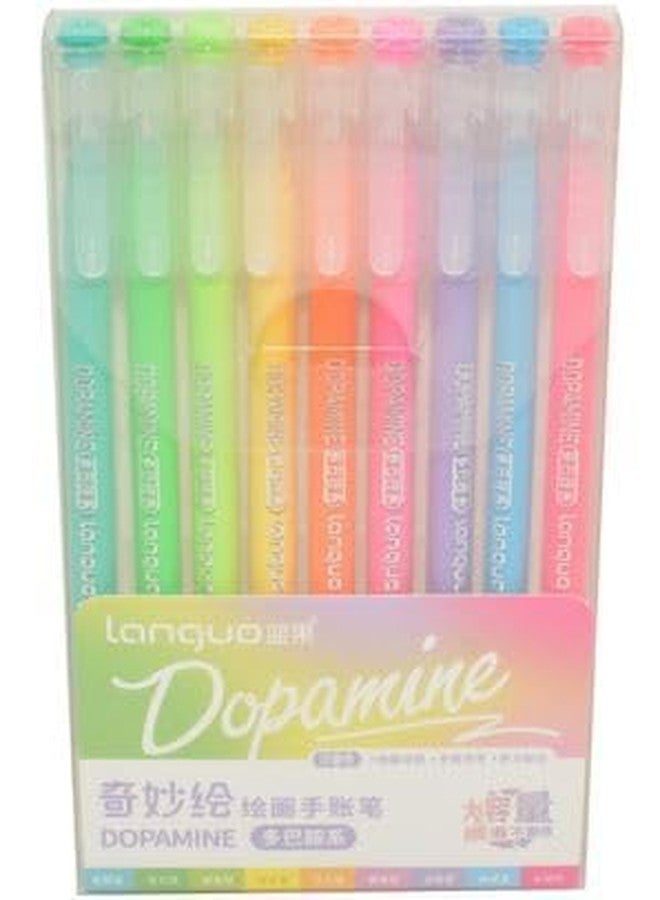 مجموعة أقلام جل ملونة من ARTISTERY Dopamine، أدوات مكتبية للطلاب، أقلام حبر جاف، أقلام تحديد ملونة، أقلام حبر جاف، أقلام حبر جاف، لوازم مكتبية ومدرسية، أدوات فنية، أقلام تدوين ملاحظات، أقلام رسم وتلوين، 9 قطع - Image 5