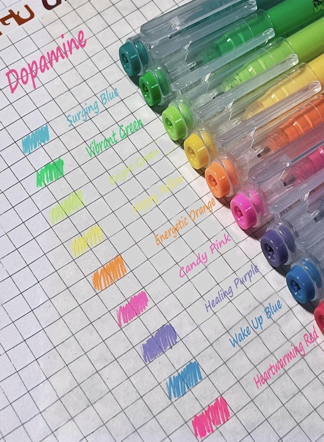 مجموعة أقلام جل ملونة من ARTISTERY Dopamine، أدوات مكتبية للطلاب، أقلام حبر جاف، أقلام تحديد ملونة، أقلام حبر جاف، أقلام حبر جاف، لوازم مكتبية ومدرسية، أدوات فنية، أقلام تدوين ملاحظات، أقلام رسم وتلوين، 9 قطع - Image 4