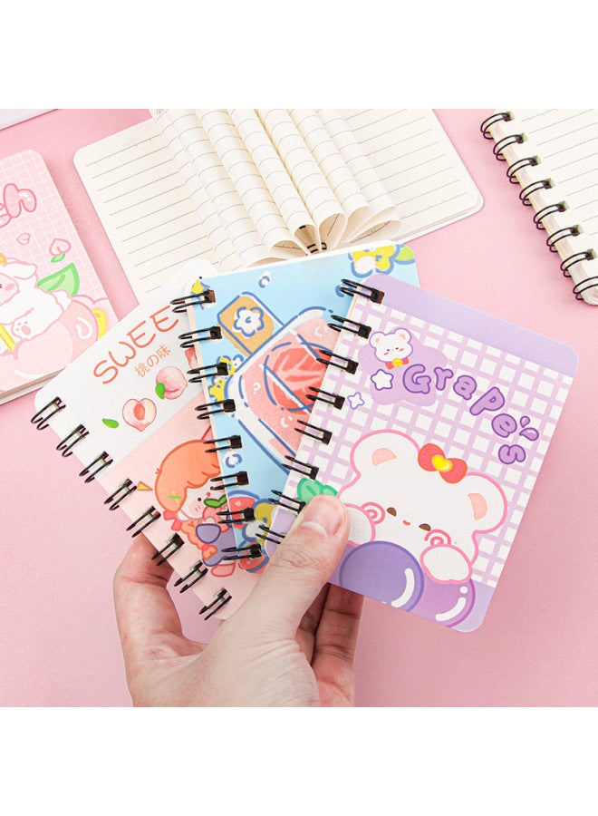 HELPS Creative Cartoon Coil Book Student Mini Portable Small Book Cute Girl Pocket Learning Notebook Stationery - Image 4
