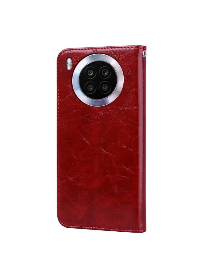 اس-توب جراب لهاتف Huawei nova 8i جراب هاتف جلدي بملمس الشمع الزيتي - Image 3