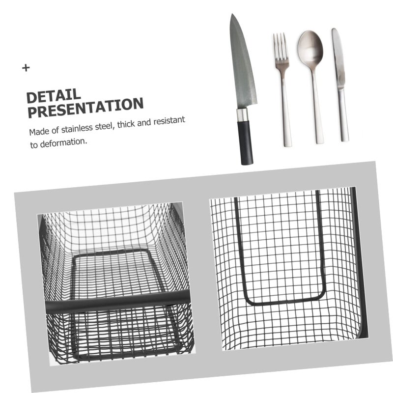 Dishwasher Safe Cutlery Basket Utensil Holder For Drying Chopsticks Forks Spoons Compact Countertop Storage - Image 4