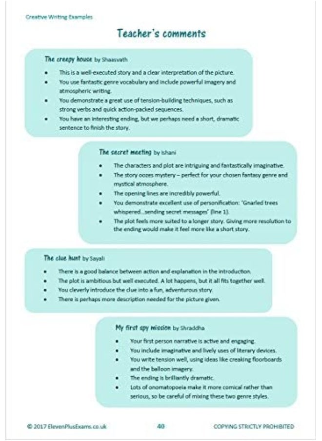 null - 11+ Essentials Creative Writing Examples Book 1 - Image 1