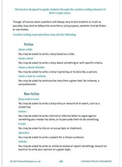 11+ Essentials Creative Writing Examples Book 1  - Image 3