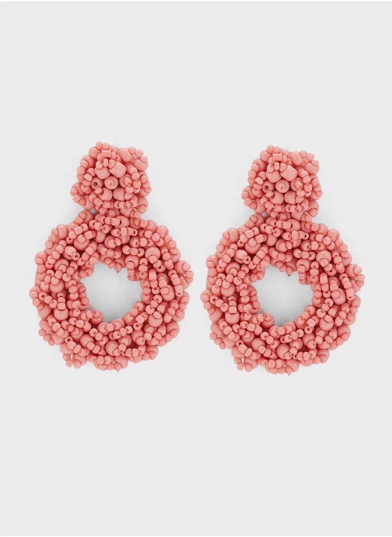 PIECES Pcviol Beaded Drop Earrings