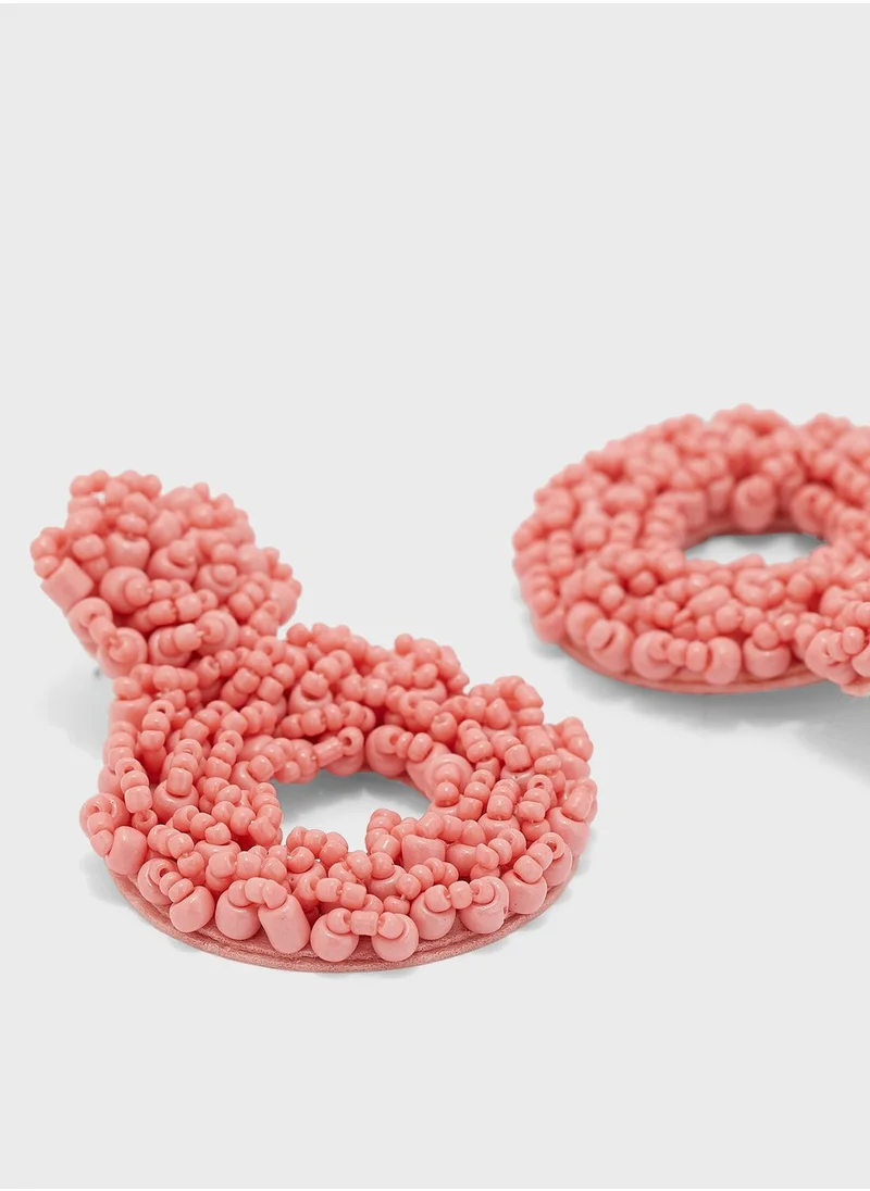 PIECES Pcviol Beaded Drop Earrings