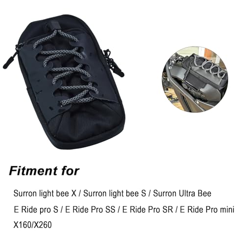 KZLM Electric Dirt Bike Frame BagFront Battery Storage Bag for Surron LBX Light beeSurron Ultra BeeERide Pro X160X260 Talaria Sting Black - Image 5