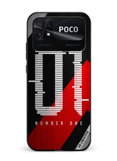 Protective Case Cover For Xiaomi Poco C40 Number One Design Multicolour
