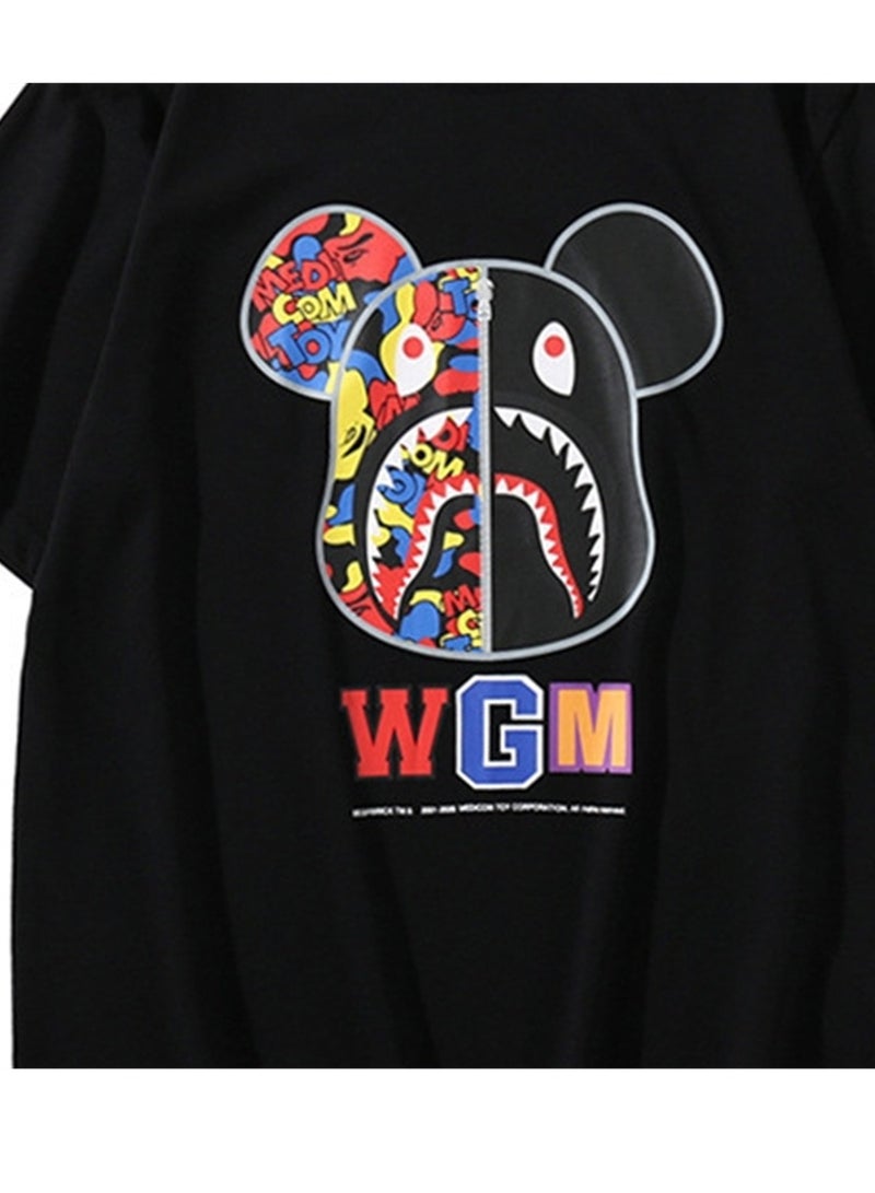New fashion trendy loose printed casual T-shirts for men and women - Image 3