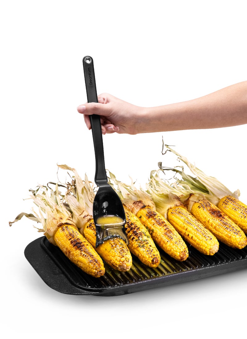 BBQ Brizzle - Scoop Baste Drizzle Brush, Black