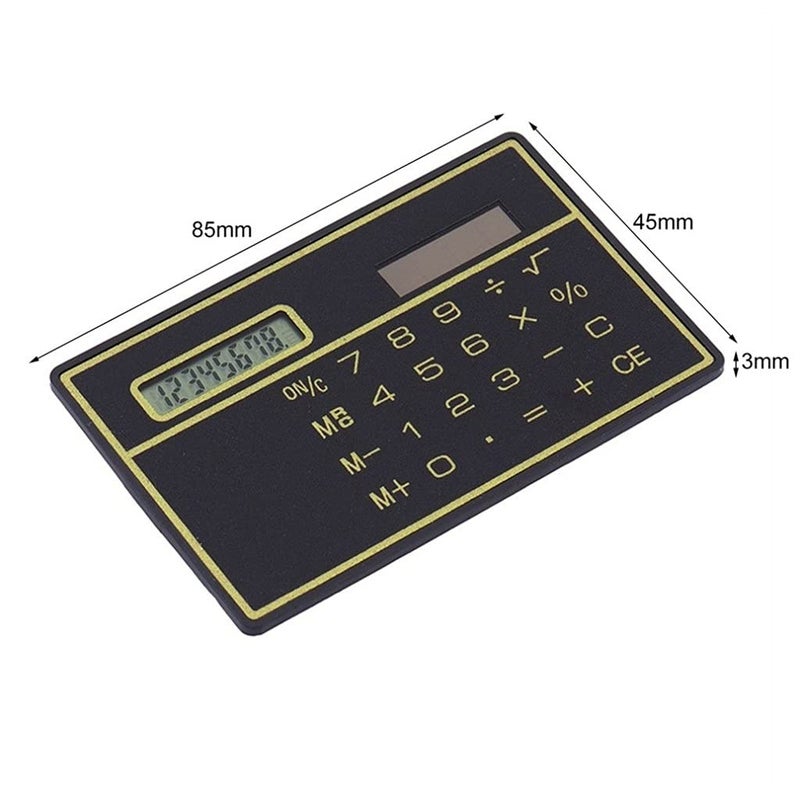 Portable Mini Credit Card Calculator 8 Digit Touch Screen Solar Power Color D - Image 4