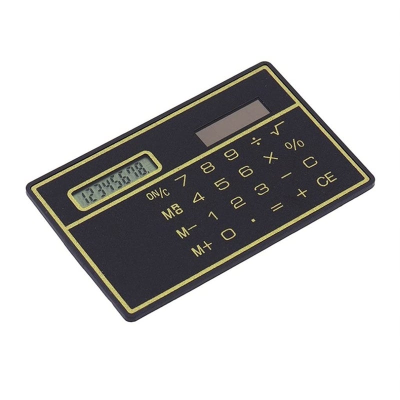 Portable Mini Credit Card Calculator 8 Digit Touch Screen Solar Power Color D - Image 3