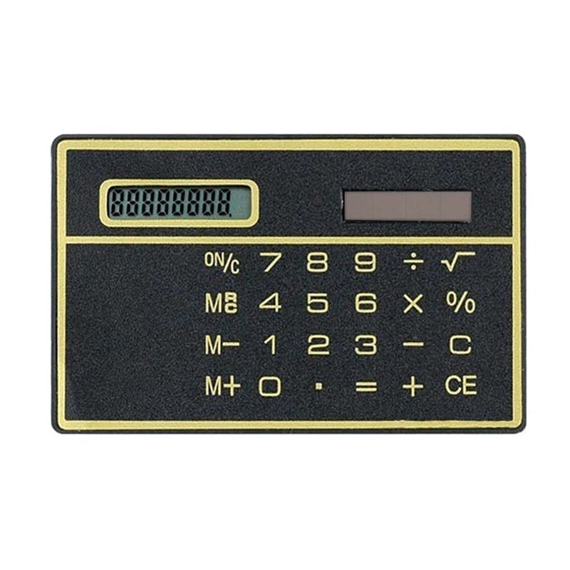 Portable Mini Credit Card Calculator 8 Digit Touch Screen Solar Power Color D - Image 2