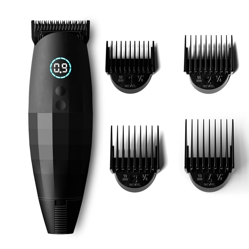 Bevel Bevel Professional Hair Clippers  Beard Trimmer for Men Barber Supplies Cordless Hair Clippers Hair Trimmer for Men 4 Hour Rechargeable Battery Black