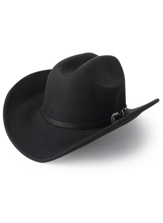 ZhouBoat 7Pcs Cowboy Costume Outfit for Men Women, Black Western Cowboy Hat Accessories Set for Halloween Party Cosplay - Image 4