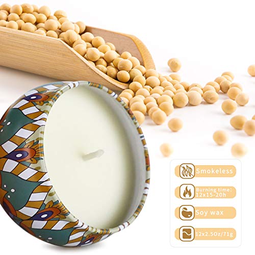 JXDLSQ Candles Gifts for Women, 12 Pack Soy Wax Candles for Home Scented, Birthdays Thank You Mothers Day Christmas Gifts for Women Mom Who Have Everything - Image 3