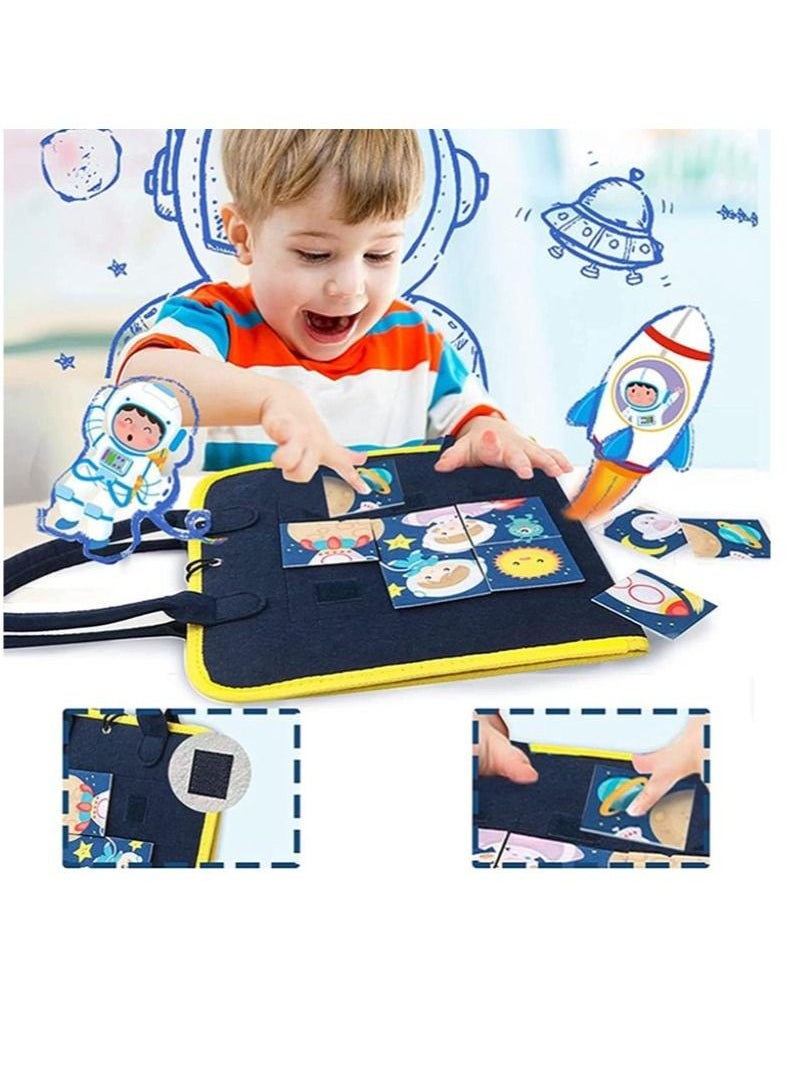 Soofam - Montesorri Toys Toddlers Sensory Board for Airplane Travel (Upgraded Model) - Image 1