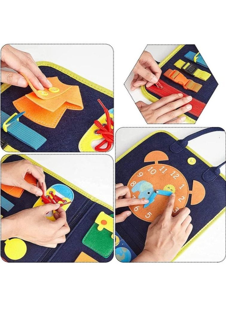 Soofam - Montesorri Toys Toddlers Sensory Board for Airplane Travel (Upgraded Model) - Image 1
