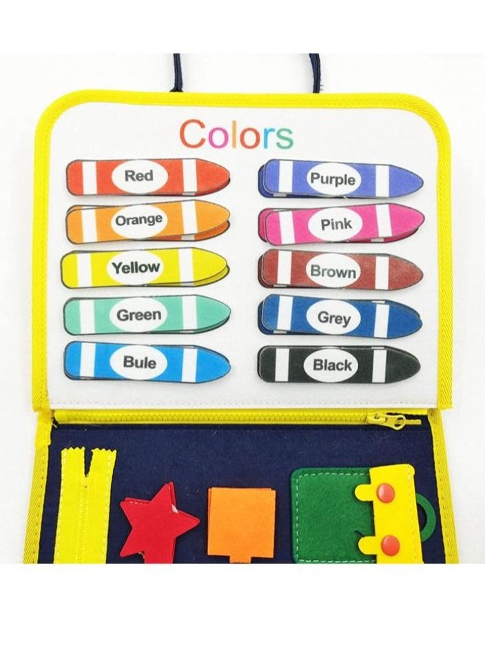 Soofam - Montesorri Toys Toddlers Sensory Board for Airplane Travel (Upgraded Model) - Image 1