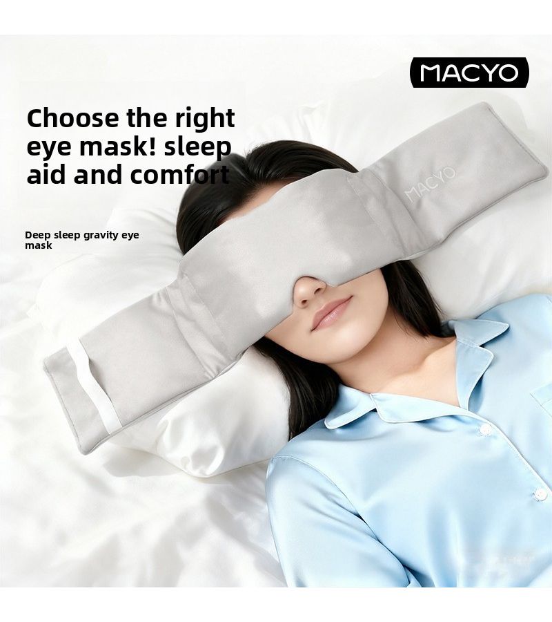 Gray Gravity Sleeping Eye Mask Portable Shade Noise Proof Dormitory Lunch Break - Image 1