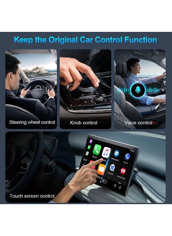 Generic - 2-in-1 Smart Car Box Wireless Carplay & Android Auto Adapter, Convert Factory Wired to Wireless Dongle Cars for iPhone & Android, Plug & Play, 5GHz WiFi & Bluetooth 5.0, for iOS 10+ & Android 11+ - Image 1