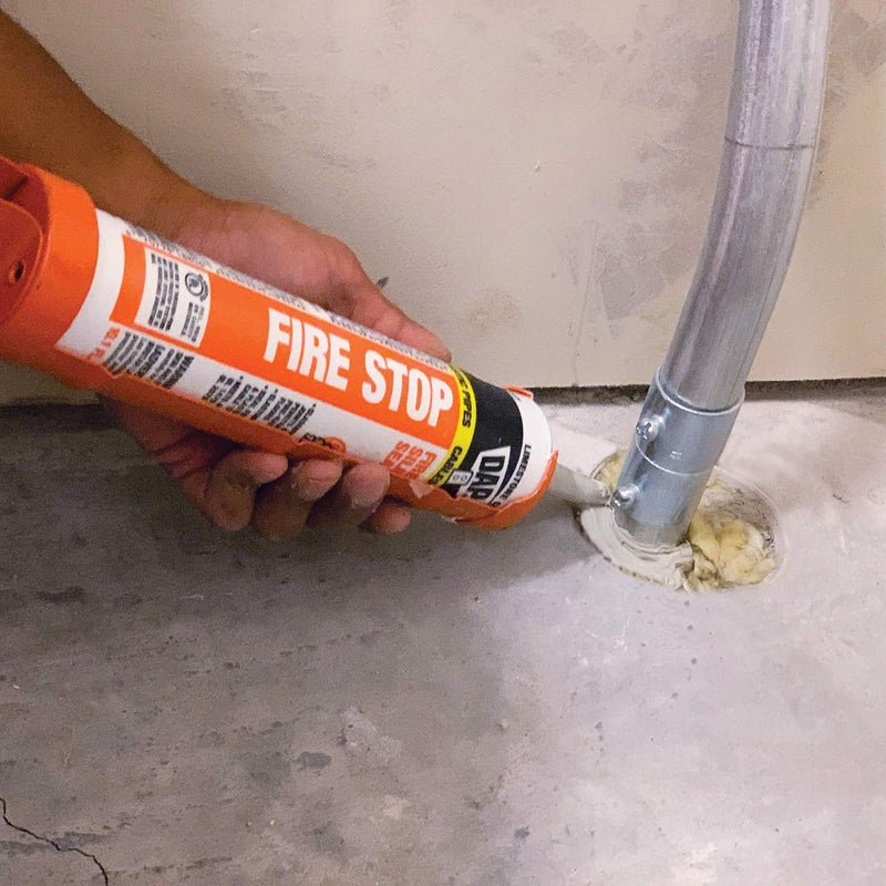 DAP 18806 Fire Stop Sealant, 10.1 oz, Limestone Gray - Image 2