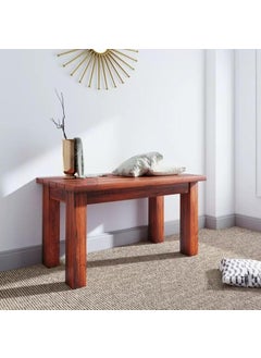 ANUBHAV HANDICRAFTS ANUBHAV HANDICRAFTS Solid Sheesham Wood 2 Seater Sitting Bench for Home Living Room Hall Office Wooden Furniture for Outdoor Indoor Garden Balcony Brown Finish 