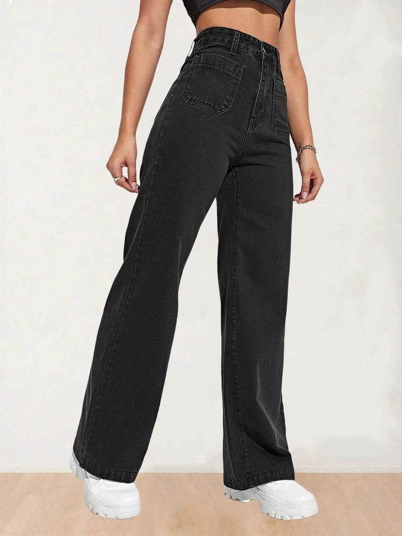KOTTY Womens High Rise Cotton Lycra Solid Jeans - Image 3