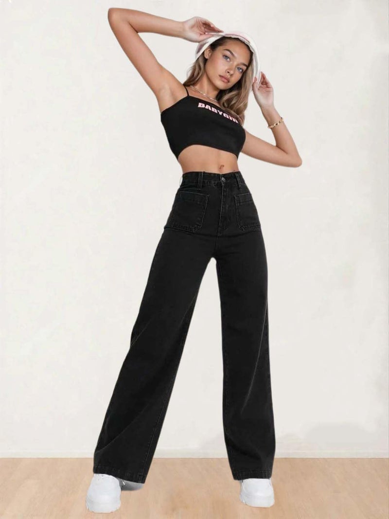 KOTTY Womens High Rise Cotton Lycra Solid Jeans - Image 2