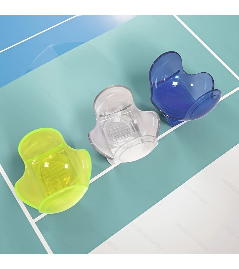 Yellow Competition Tennis Ball Clip Non Slip Grip Quick Release Durable Design - Image 1
