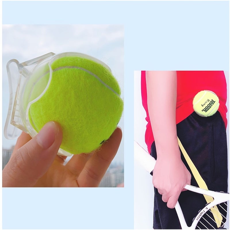 Yellow Competition Tennis Ball Clip Non Slip Grip Quick Release Durable Design - Image 2