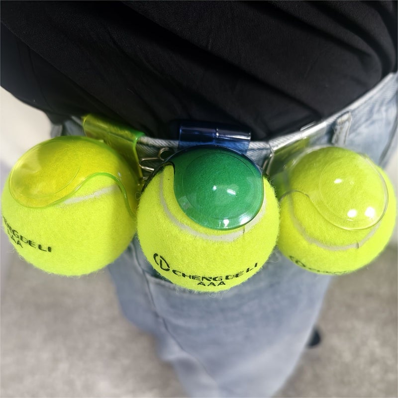 Yellow Competition Tennis Ball Clip Non Slip Grip Quick Release Durable Design - Image 4