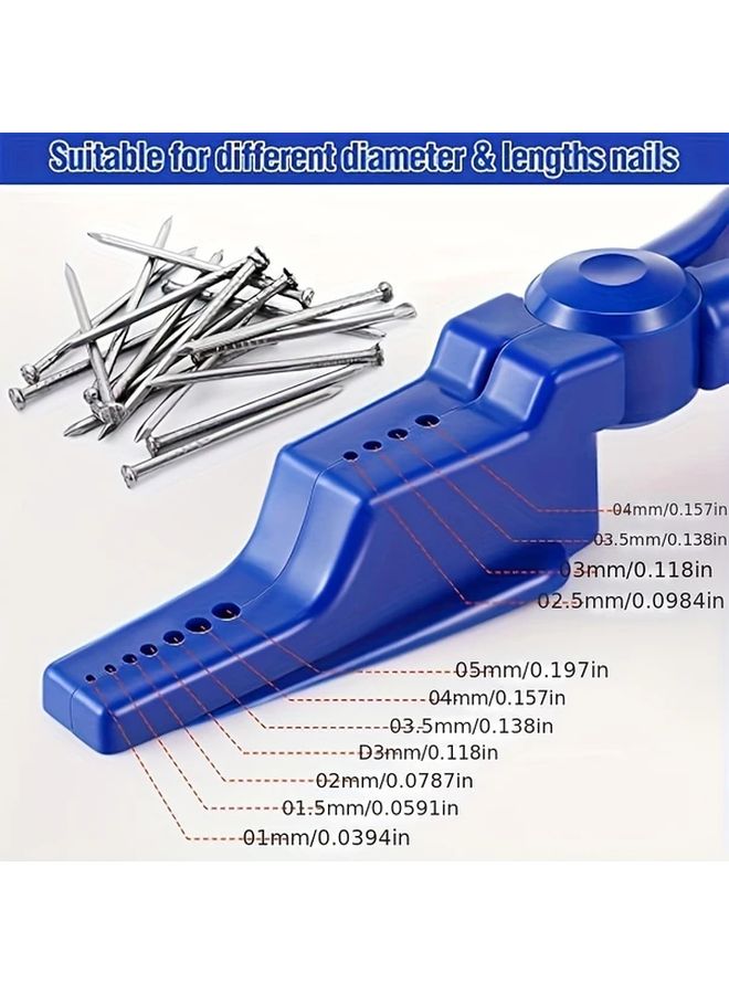 Heavy Duty Safety Nail Hold Pliers Non Slip Grip Finger Protector Hammering Tool Black - Image 4