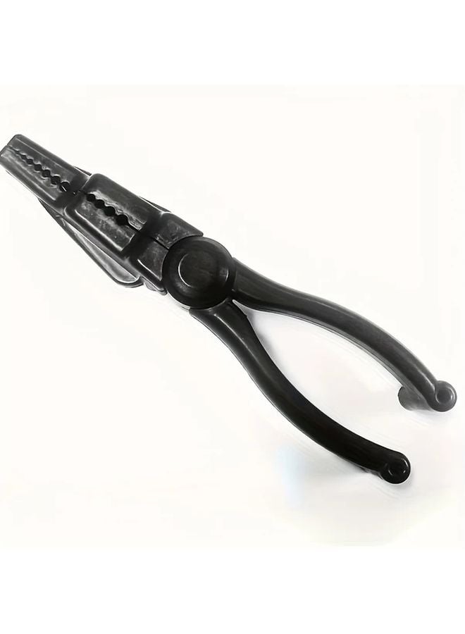 Heavy Duty Safety Nail Hold Pliers Non Slip Grip Finger Protector Hammering Tool Black - Image 1